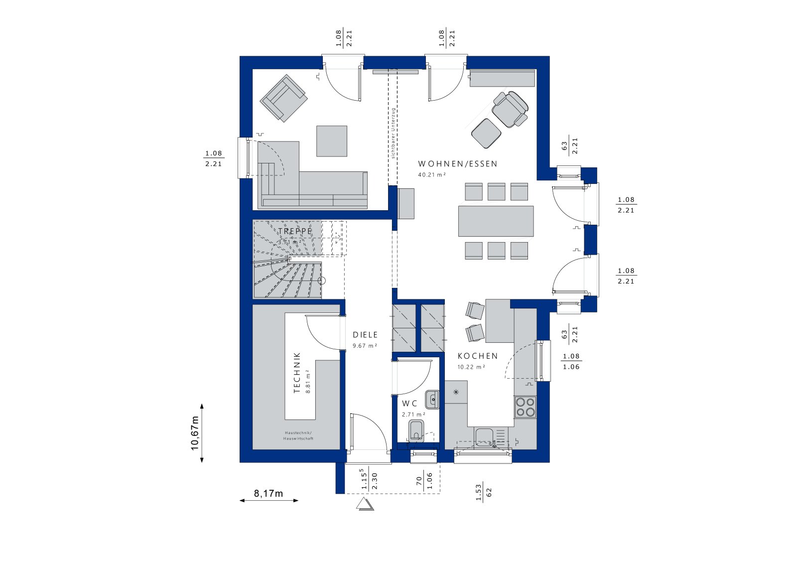 Einmalige Gelegenheit - Einfamilienhaus mit toller, unverbaubarer Aussicht 
